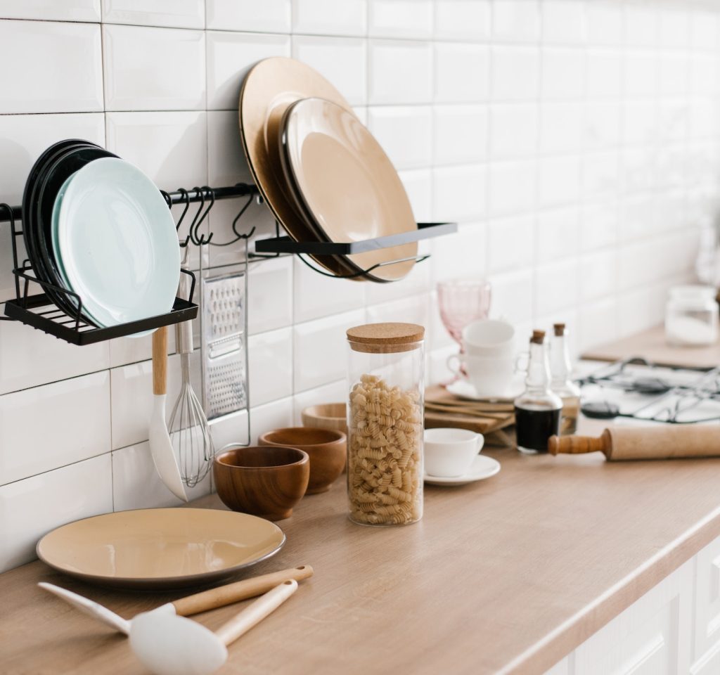 kitchen-utensils-are-on-the-cabinet-the-interior-of-the-room-in-the-scandinavian-style